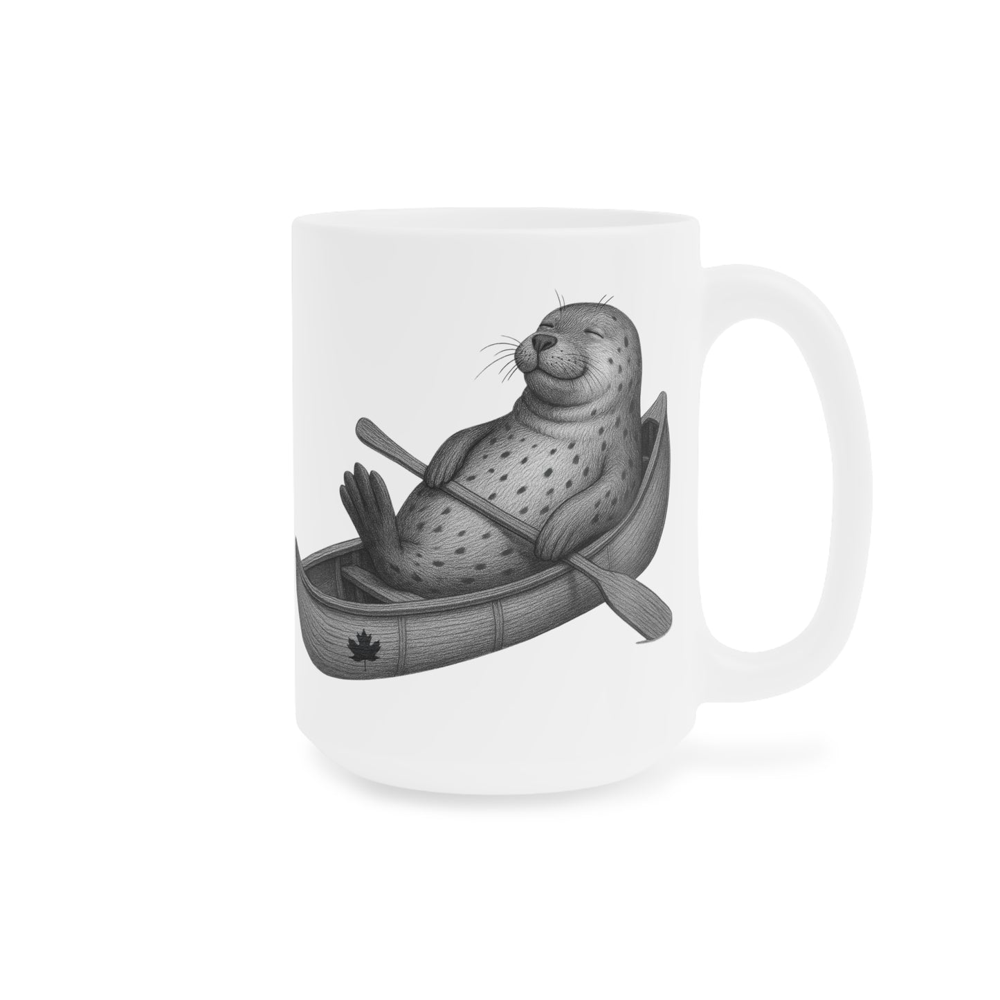 Sealaxing in Canoe Mug