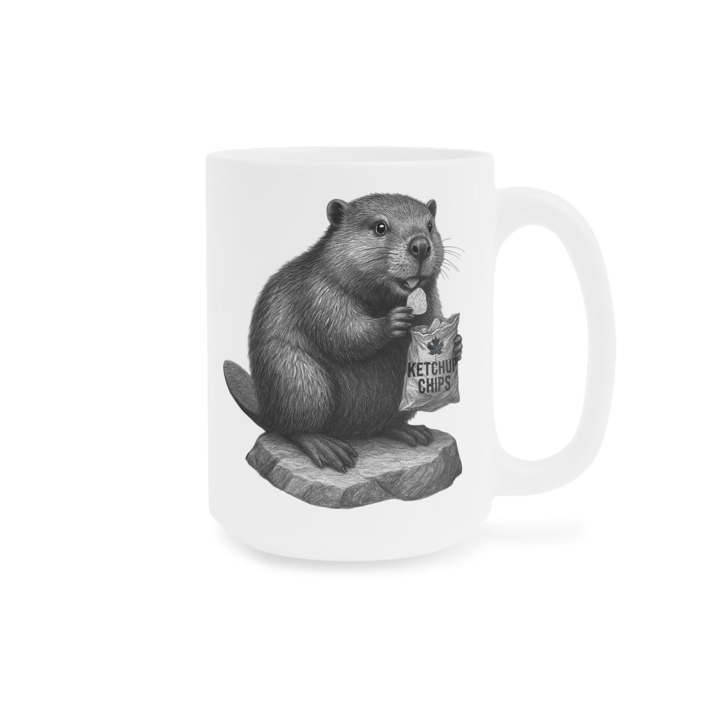 Beaver Snackin by the Dam Mug – 11 oz & 15 oz