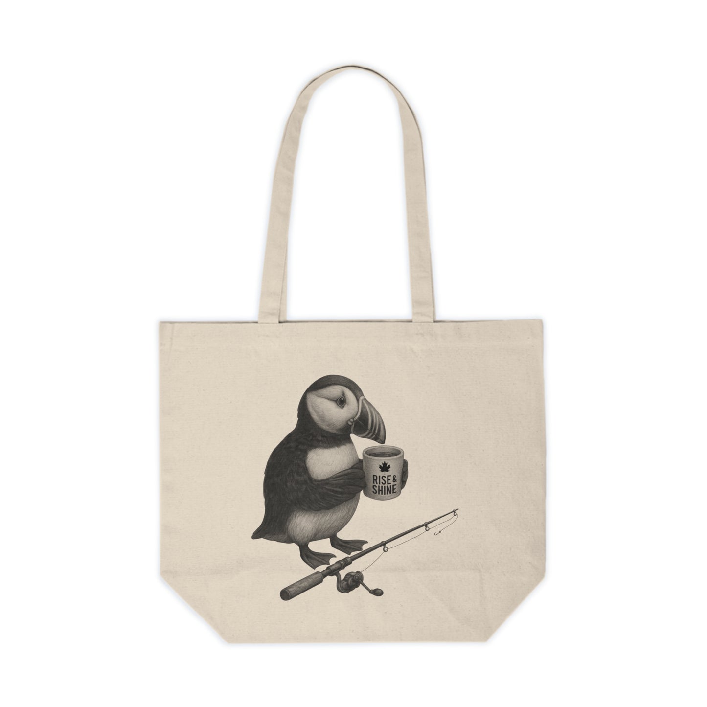 Puffin Up for the Day Canvas Tote