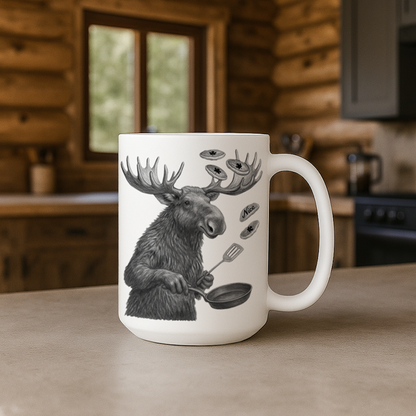 Stacks and Antlers Moose Mug