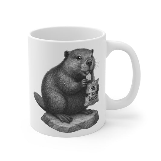 Beaver Snackin by the Dam Mug – 11 oz & 15 oz