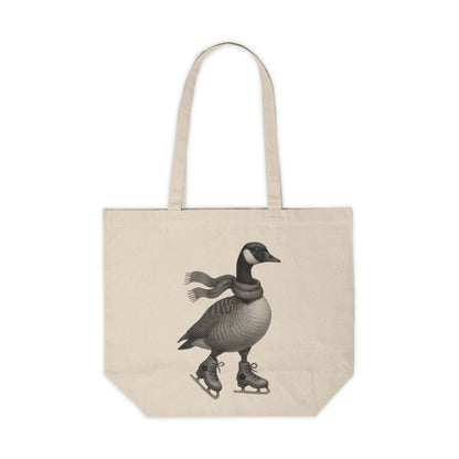 Goose Blades and Feathers Canvas Tote