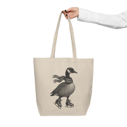 Goose Blades and Feathers Canvas Tote