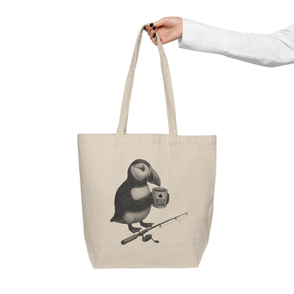 Puffin Up for the Day Canvas Tote
