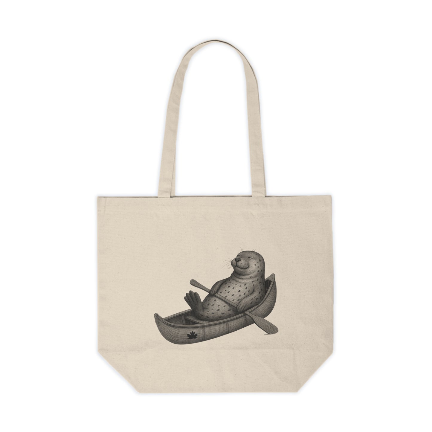 Sealaxing in a Canoe Canvas Tote