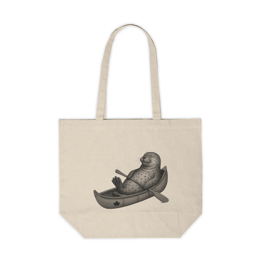 Sealaxing in a Canoe Canvas Tote